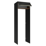 Mueble para empotrar Heladera 73 cm 1 Puerta Abatible Negro/Marrón/Negro Lux Madesa