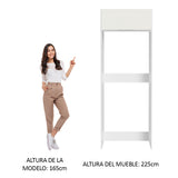 Mueble para Empotrar Heladera 1 Puerta Abatible Blanco Stella Madesa
