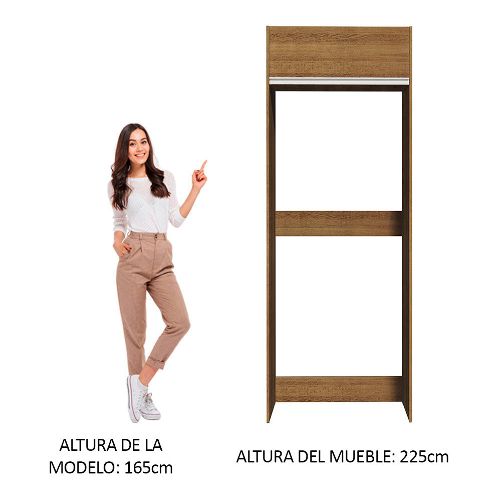 Bajo Mesada Puerta-Refrigerador Madesa Glamy 1 Puerta Rebatible Marrón