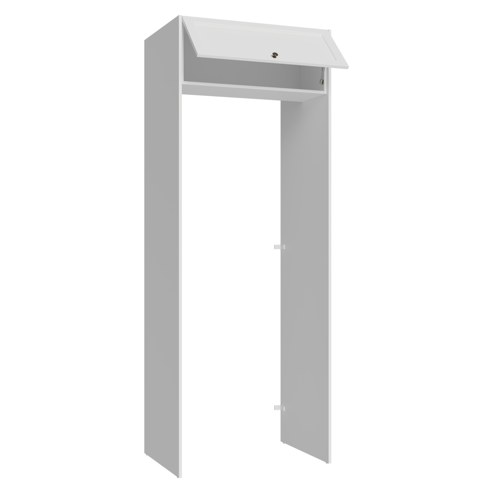 Mueble para empotrar Heladera 83 cm 1 Puerta Rebatible Blanco Vik Madesa
