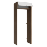 Mueble para empotrar Heladera 83 cm 1 Puerta Rebatible Marrón/Blanco Vik Madesa