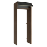 Mueble para empotrar Heladera 83 cm 1 Puerta Rebatible Marrón/Negro Lux Madesa