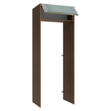 Mueble para empotrar Heladera 83 cm 1 Puerta Abatible Marrón/Gris Lux Madesa