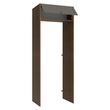Mueble para empotrar Heladera 83 cm 1 Puerta Rebatible Marrón/Gris Vik Madesa