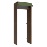 Mueble para empotrar Heladera 83 cm 1 Puerta Rebatible Marrón/Verde Vik Madesa
