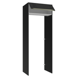 Mueble para empotrar Heladera 83 cm 1 Puerta Rebatible Negro/Blanco/Negro Lux Madesa