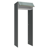 Mueble para empotrar Heladera 83 cm 1 Puerta Rebatible Gris/Blanco/Gris Lux Madesa