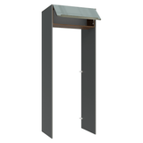 Mueble para empotrar Heladera 83 cm 1 Puerta Rebatible Gris/Marrón/Gris Lux Madesa