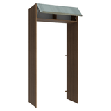 Mueble para empotrar Heladera 103 cm 1 Puerta Abatible Marrón/Gris Lux Madesa