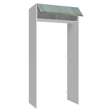 Mueble para empotrar Heladera 103 cm 1 Puerta Abatible Blanco/Gris Lux Madesa