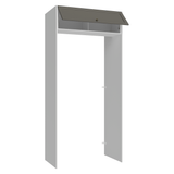 Mueble para empotrar Heladera 103 cm 1 Puerta Abatible Blanco/Gris Vik Madesa