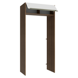Mueble para empotrar Heladera 103 cm 1 Puerta Abatible Marrón/Blanco Aterciopelado Lux Madesa