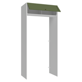 Mueble para empotrar Heladera 103 cm 1 Puerta Abatible Blanco/Verde Vik Madesa