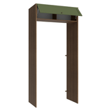 Mueble para empotrar Heladera 103 cm 1 Puerta Abatible Marrón/Verde Vik Madesa