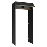 Mueble para empotrar Heladera 103 cm 1 Puerta Abatible  Negro/Marrón/Negro Lux Madesa