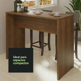 Isla de Cocina con Barra desayunador 115 cm Marrón