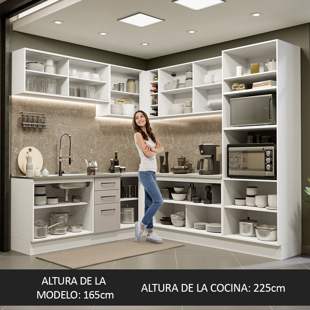 Combo completo de Cocina Esquinera 459cm Agata Madesa 01