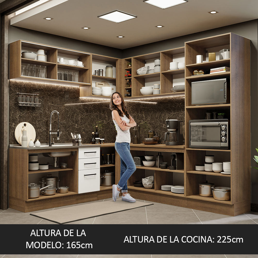 Combo completo de Cocina Esquinera 459cm Agata Madesa 01