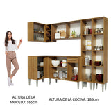 Combo completo de Cocina Esquinera 293cm Emilly Music Madesa 02