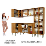 Combo completo de Cocina Esquinera 293cm Emilly Line Madesa 06