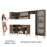 Combo completo de Cocina Esquinera 353cm Emilly Sun Madesa 01