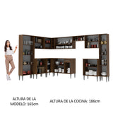 Combo completo de Cocina Esquinera 513cm Emilly Big Madesa 02