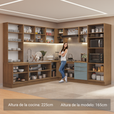 Combo completo de Cocina Esquinera Madesa Lux 566cm MG 01