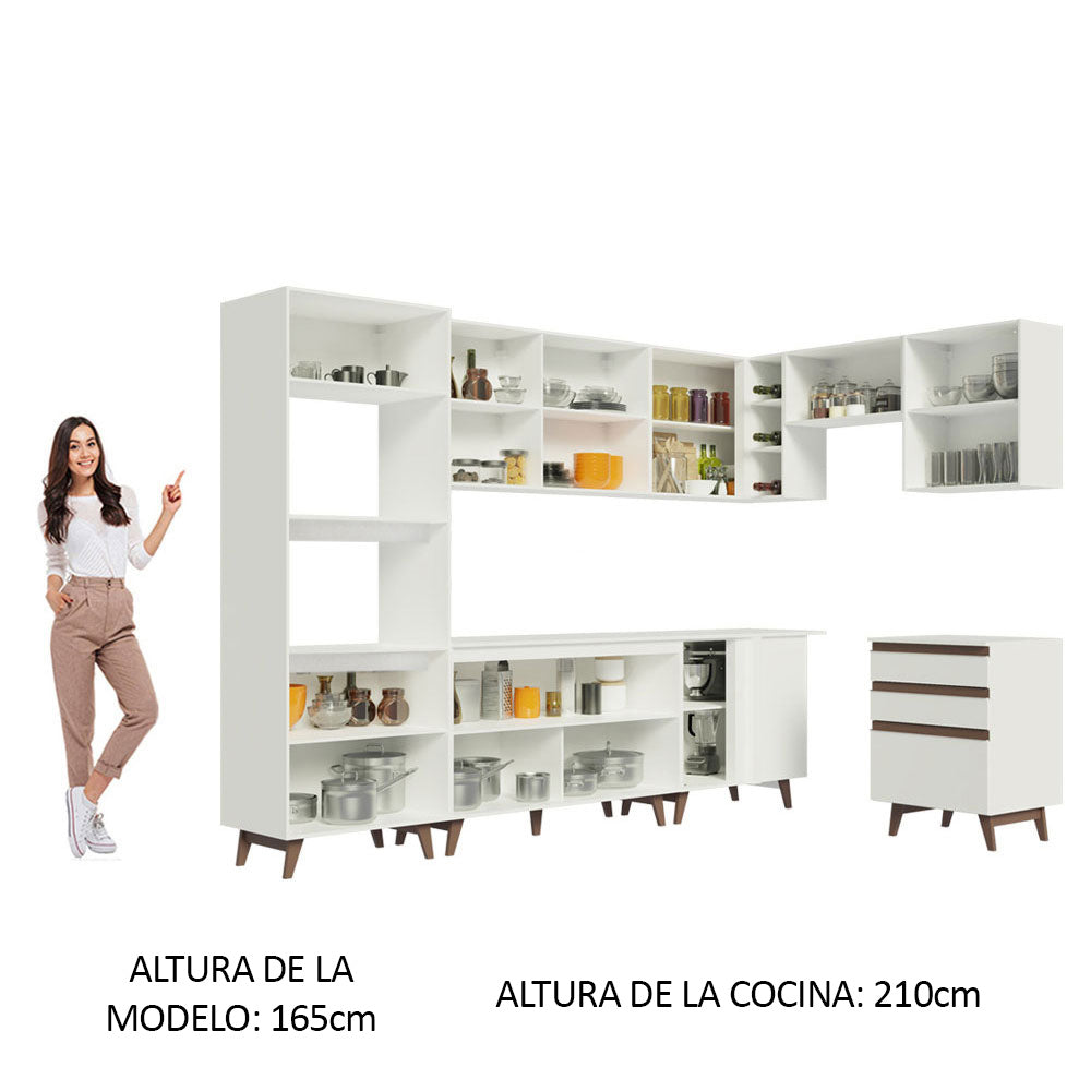 Combo completo de Cocina Esquinera Madesa Reims 462cm BB 02