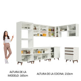 Combo completo de Cocina Esquinera Madesa Reims 462cm BB 02