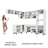 Combo completo de Cocina Esquinera Madesa Reims 472cm BB 01