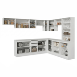 Combo completo de Cocina Esquinero 507 cm Blanco Smart 100% MDF Madesa 01