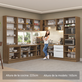 Combo completo de Cocina Esquinera Madesa Stella 549cm MB 01