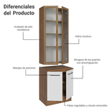Kit Bajo Mesada con Cristalero Madesa Agata 70cm MB 01