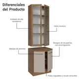 Kit Bajo Mesada con Cristalero Madesa Agata 70cm MC 01