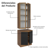 Kit Bajo Mesada con Cristalero Madesa Agata 70cm MG 01