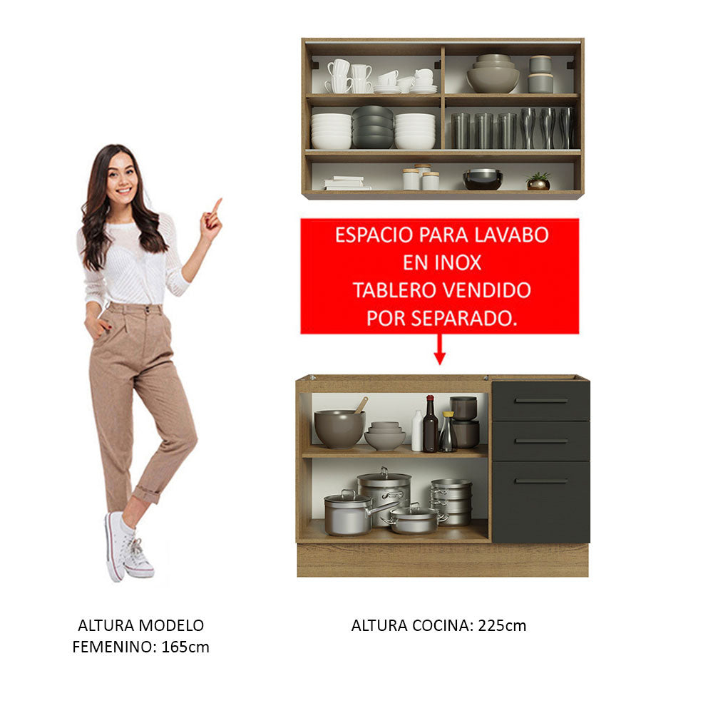 Combo de Cocina Madesa Agata 120cm MN 02