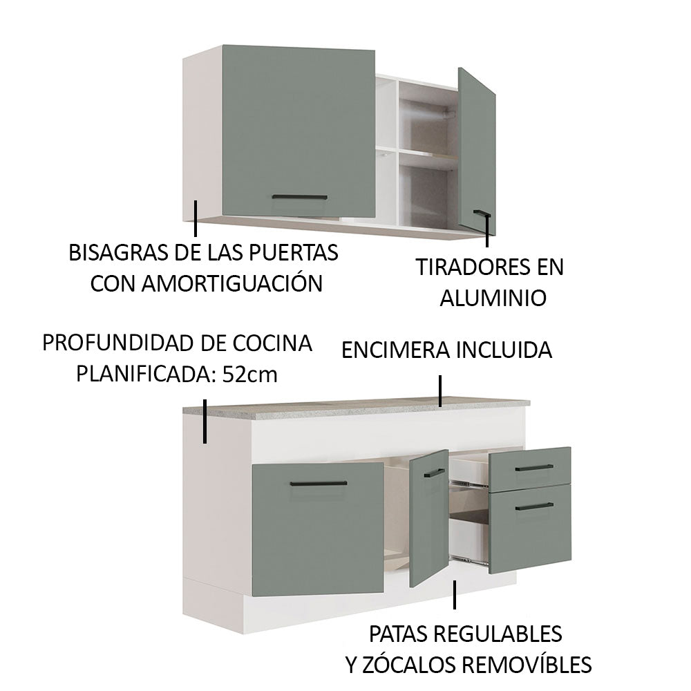 Combo de Cocina Madesa Agata 150cm BG 01