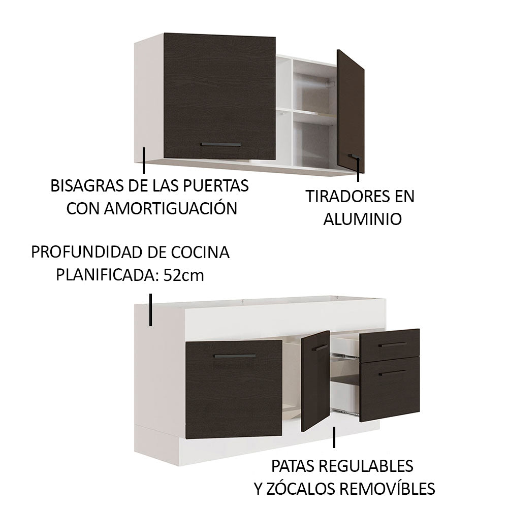 Combo de Cocina Madesa Agata 150cm BN 02
