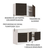 Combo de Cocina Madesa Agata 150cm BN 02