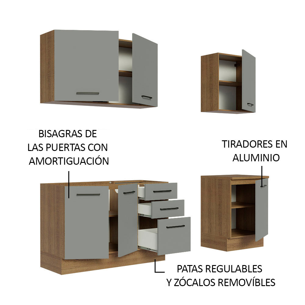Combo de Cocina Madesa Agata 180cm MG 01