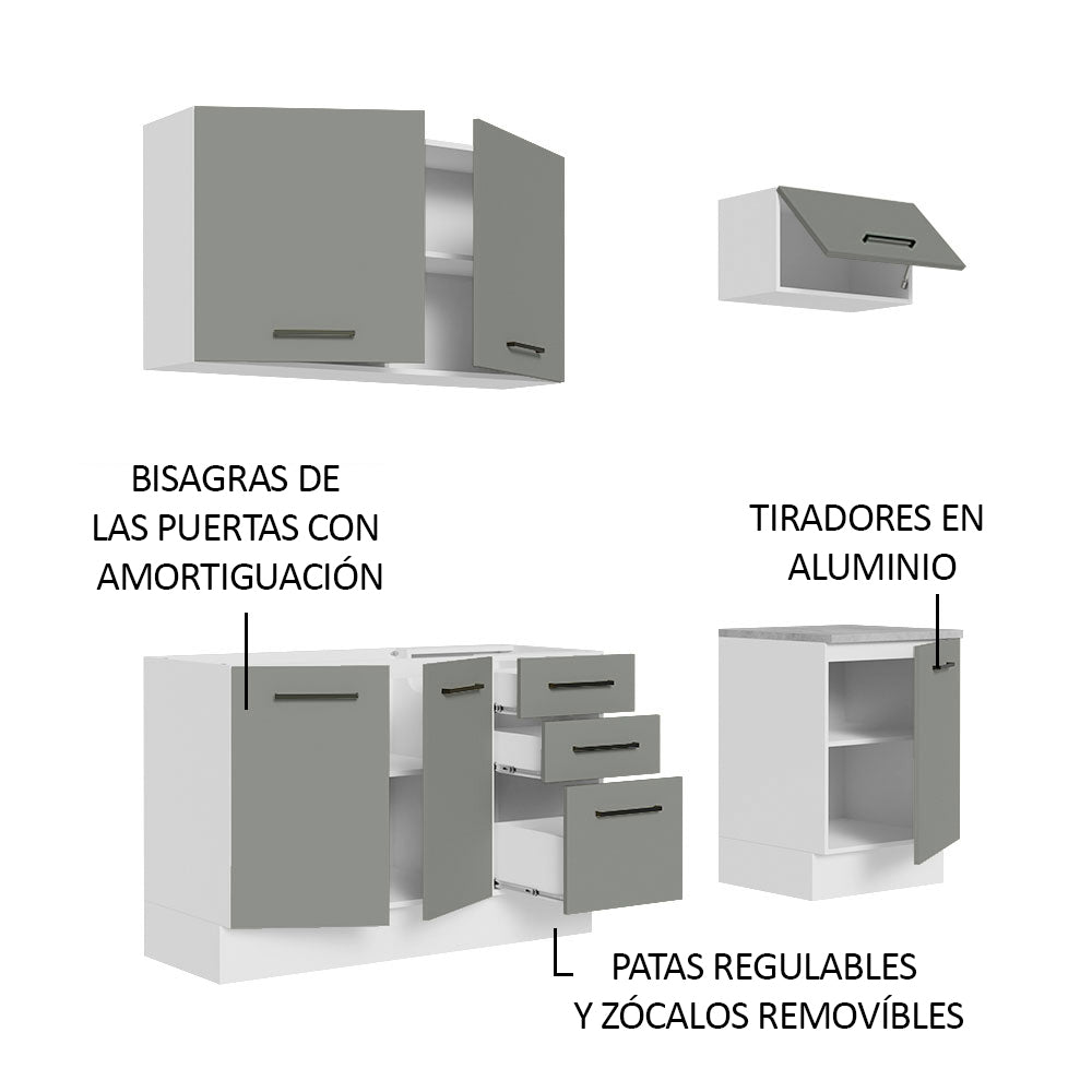 Combo de Cocina Madesa Agata 180cm BG