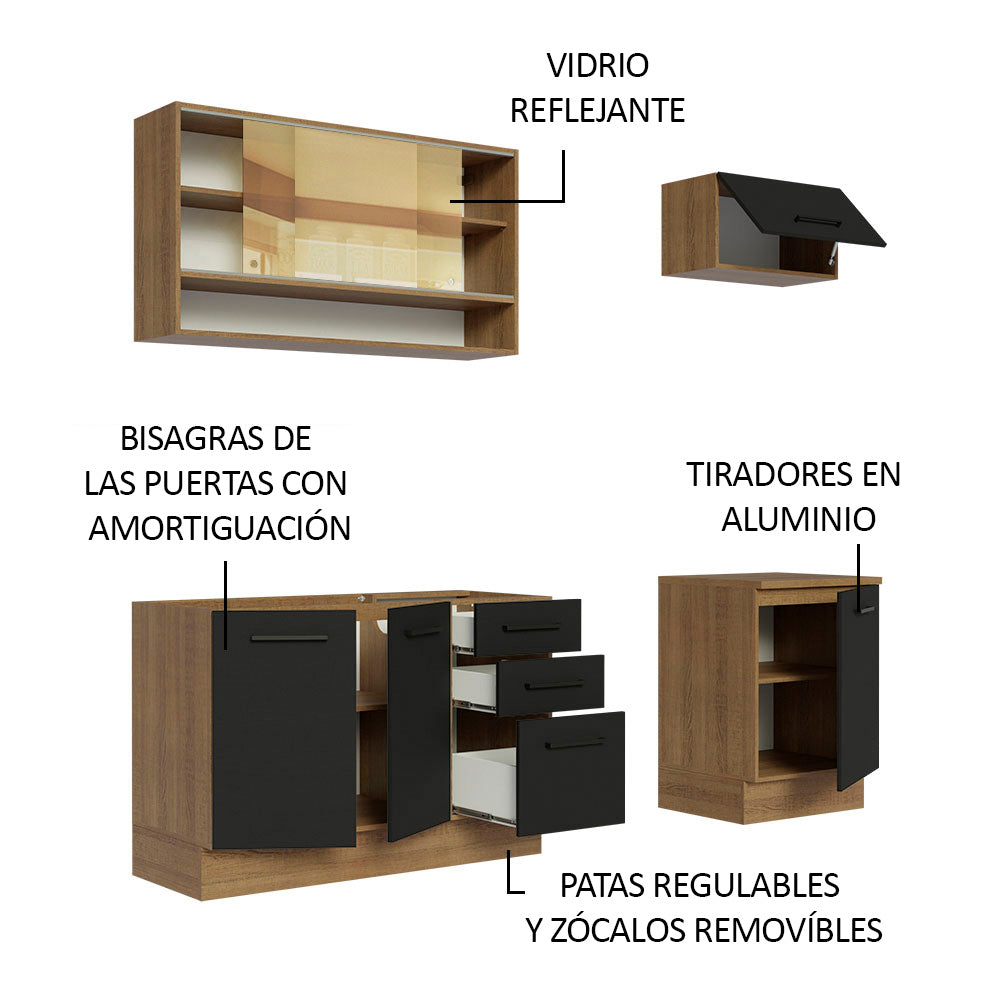 Combo de Cocina Madesa Agata 180cm MN 04