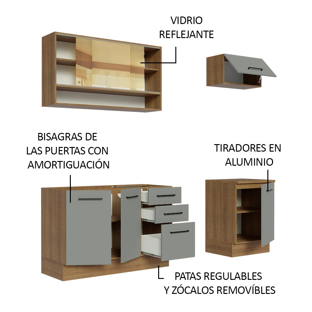 Combo de Cocina Madesa Agata 180cm MG