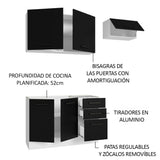 Combo de Cocina Madesa Agata 180cm BN 09