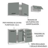 Combo de Cocina Madesa Agata 180cm BG 09