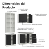 Combo completo de Cocina con Cristalero Madesa Agata BN 01
