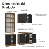 Combo completo de Cocina con Cristalero Madesa Agata MN