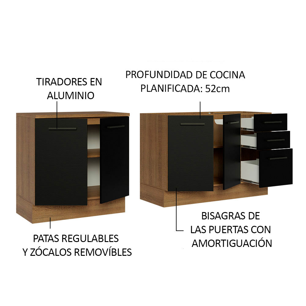Combo de Cocina Madesa Agata 200cm MN 01