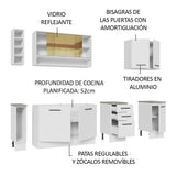 Combo completo de Cocina Madesa Agata 220cm BB 01
