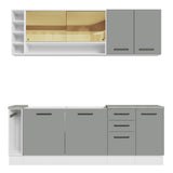 Combo completo de Cocina Madesa Thêmis 220cm BG